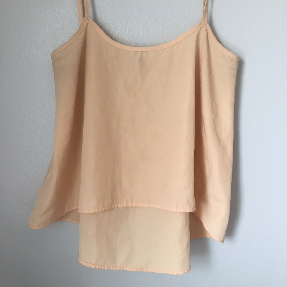 Peach Hi-Low tank top